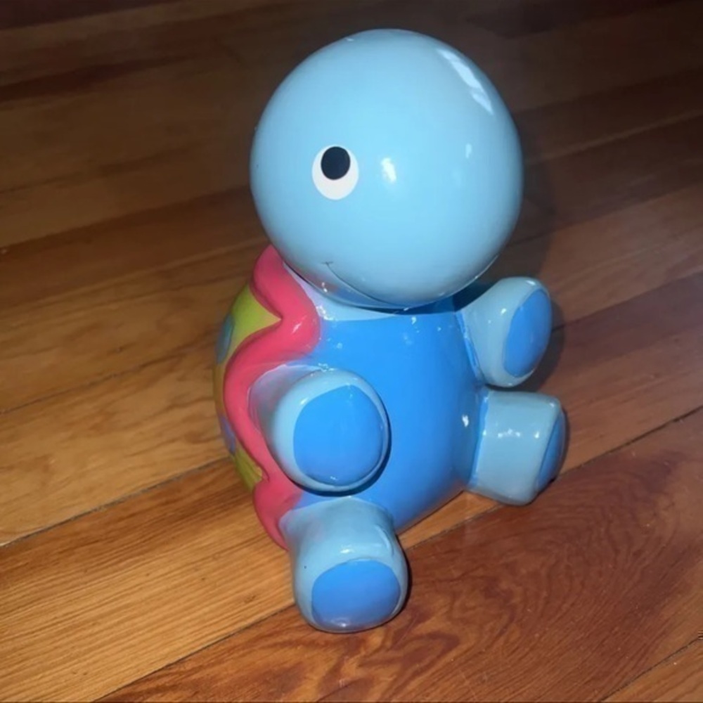 🔴 Colorful blue‎ turtle piggy bank kids savings coin bank